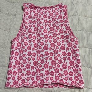 Forever 21 Pink Floral Tank Top